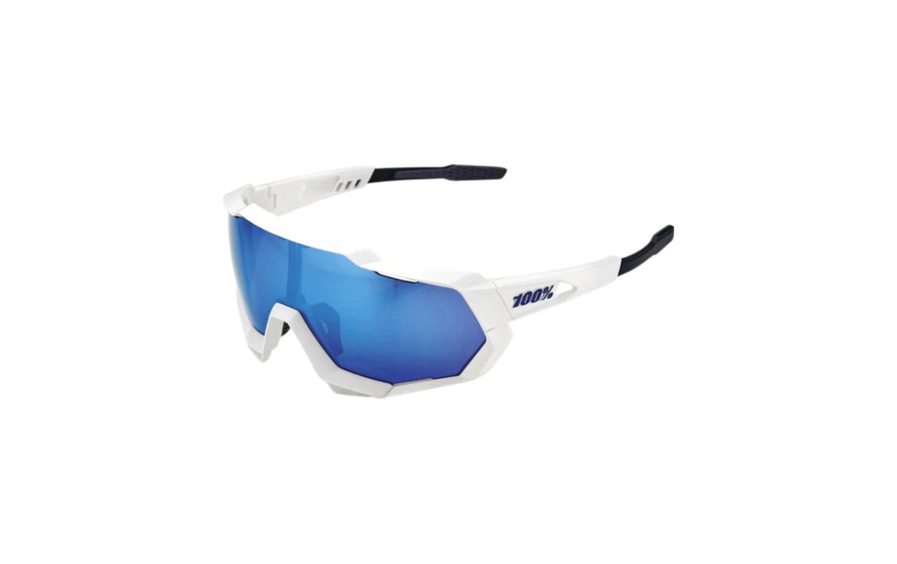 Gafas Ride Speedtrap - Matte White - HiPER Blue Multilayer Mirror