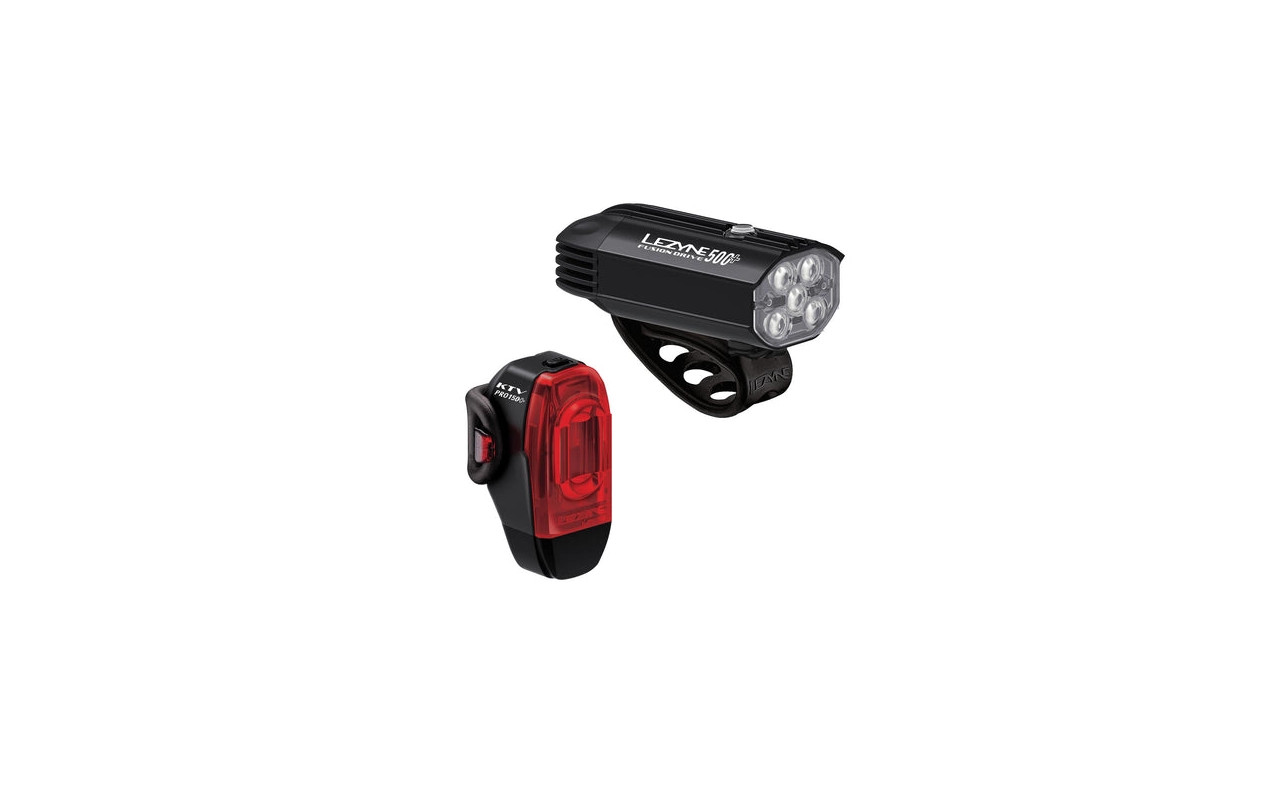 Juego de luces para bicicleta Lezyne Fusion Drive 500+ / Zecto Drive Pro+ Pair