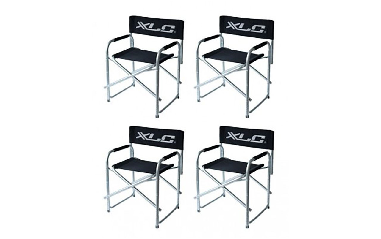 XLC SET 4 SILLAS PLEGABLES NEGRO