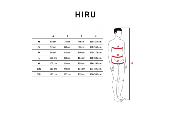Hiru M LAB RAIN JACKET L ORANGE